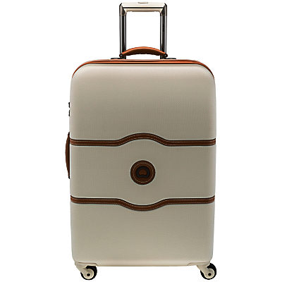 Delsey Chatelet 4-Wheel 67cm Medium Suitcase Cream Delsey Chatelet 4-Wheel 67cm Medium Suitcase Cream